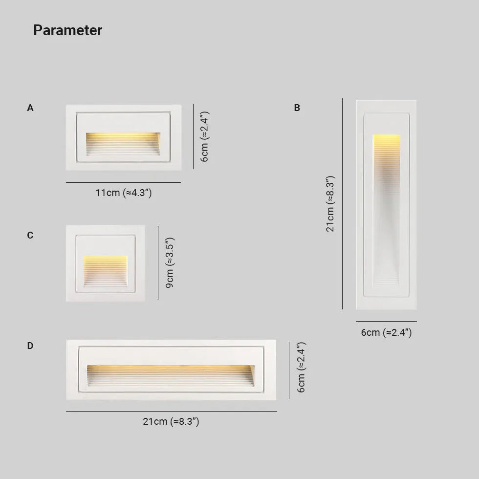 Luces LED para escalones de escaleras iluminación exterior sensorial