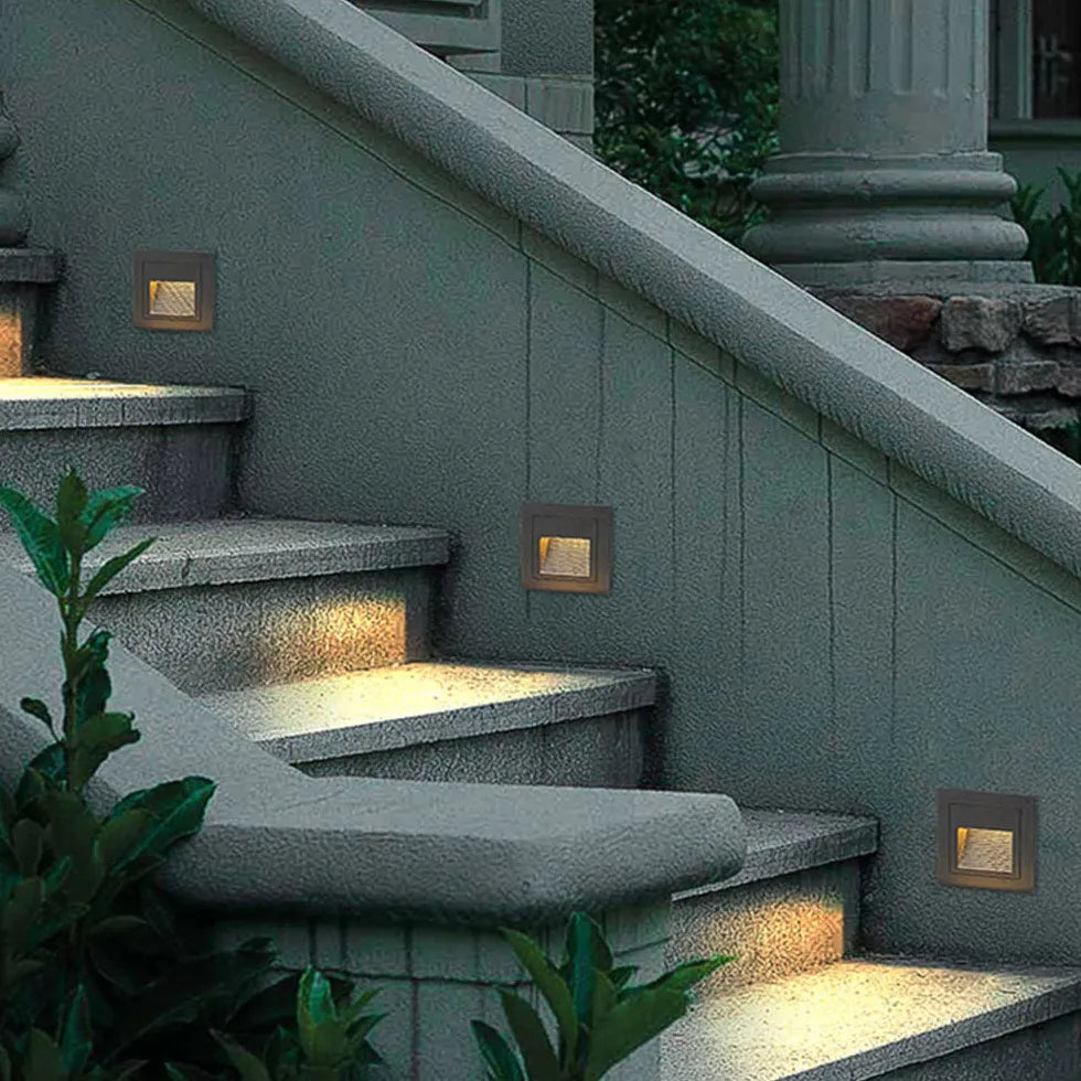 Luces LED para escalones de escaleras iluminación exterior sensorial