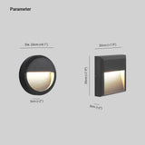 Lámpara de Aplique LED para Exteriores Impermeable Empotrable