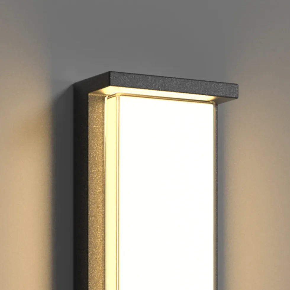 Apliques solares rectangulares LED para exteriores 