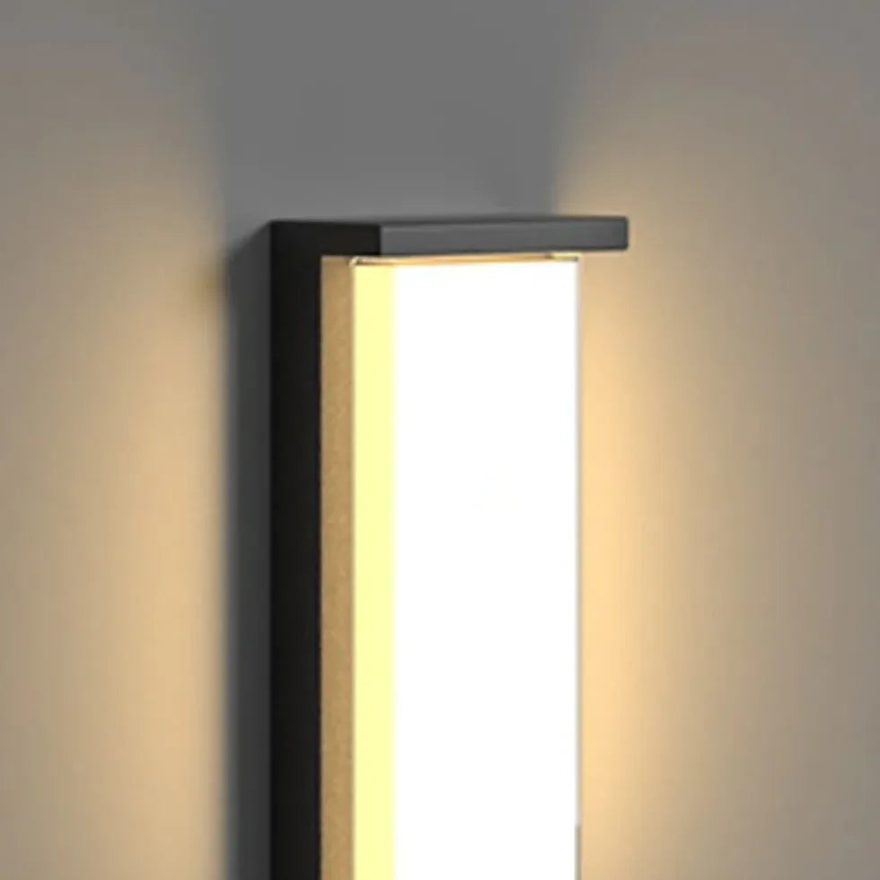 Apliques solares rectangulares LED para exteriores 