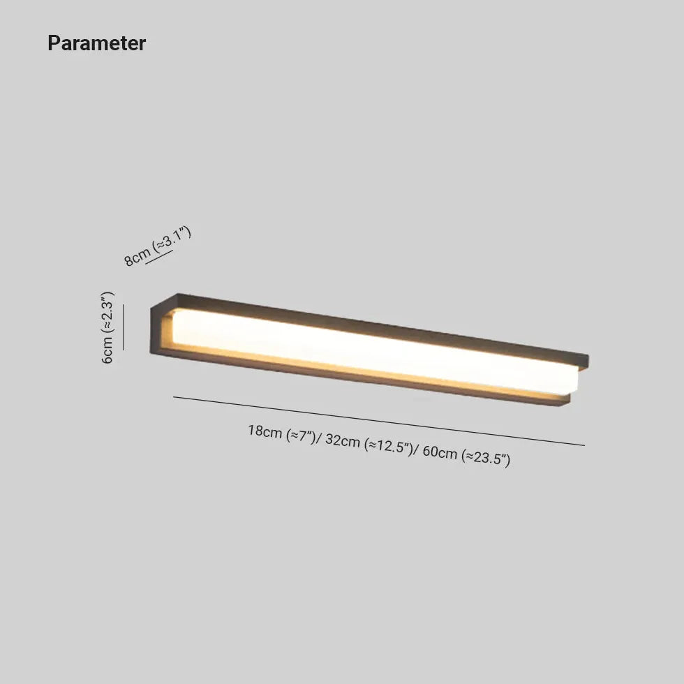 Rectangula Led Modern Outdoor Wall Lights