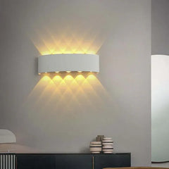 Aplique exterior moderno diseño LED doble cabeza para exteriores