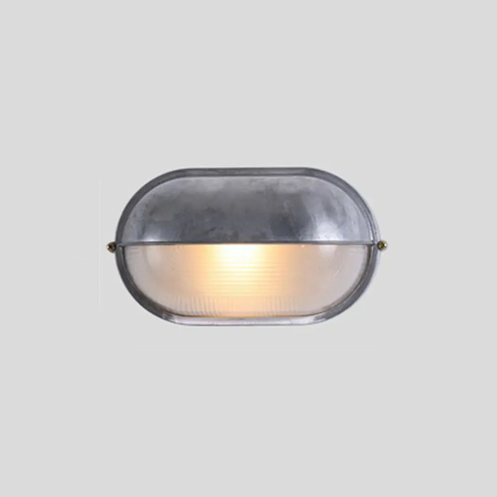 Luces led de pared exterior estilo industrial plateado