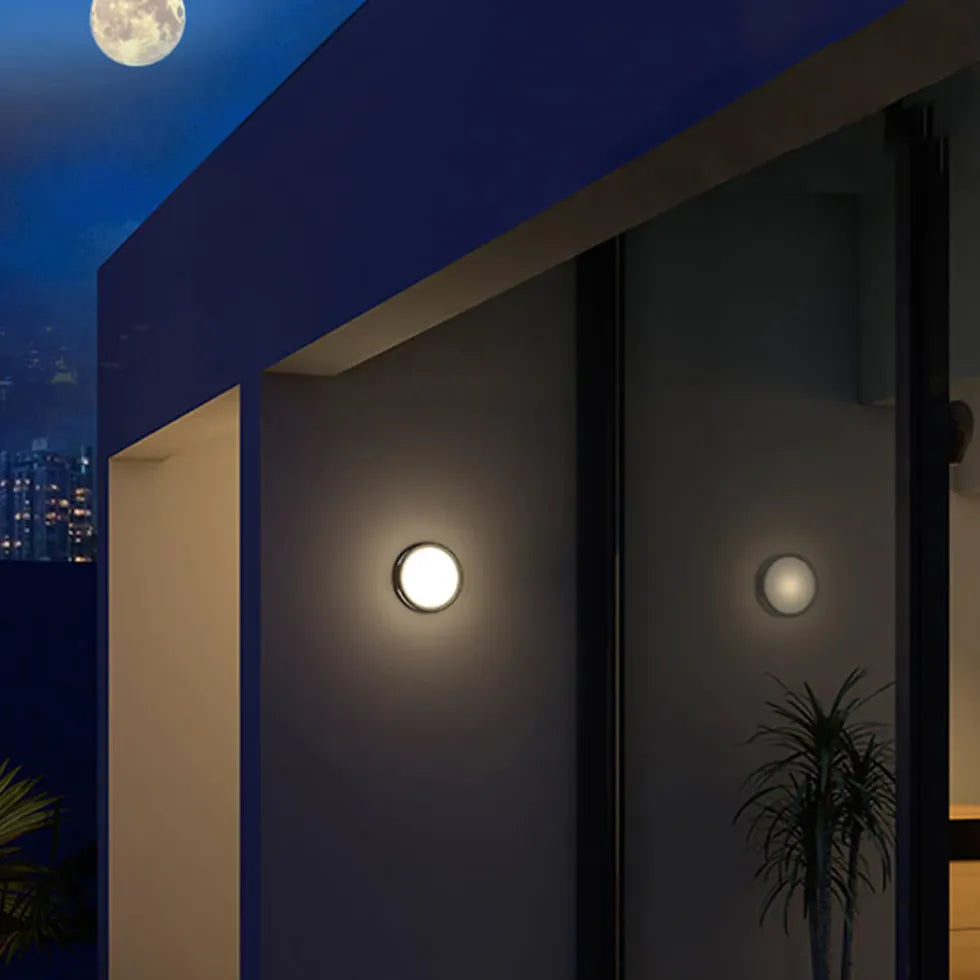 Round Led Waterproof Outdoor Wall Lights