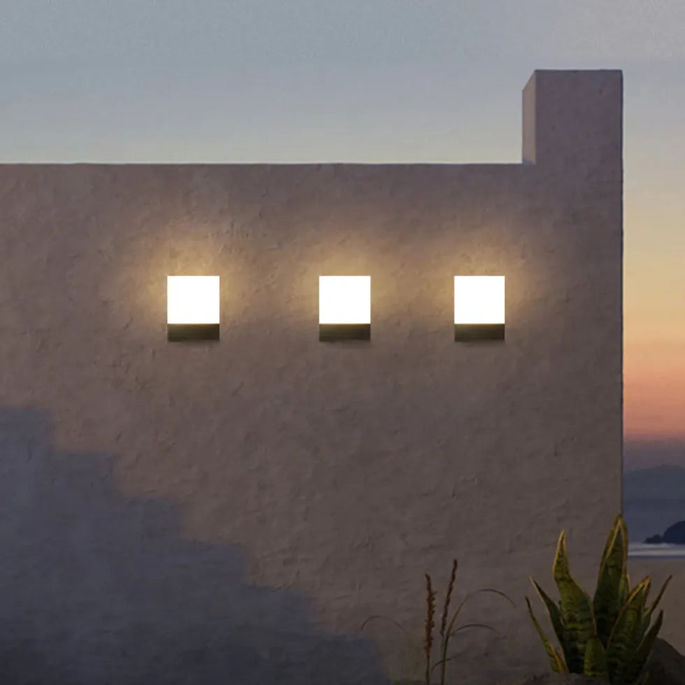 Rectangular Energy Efficient Outdoor Wall Light