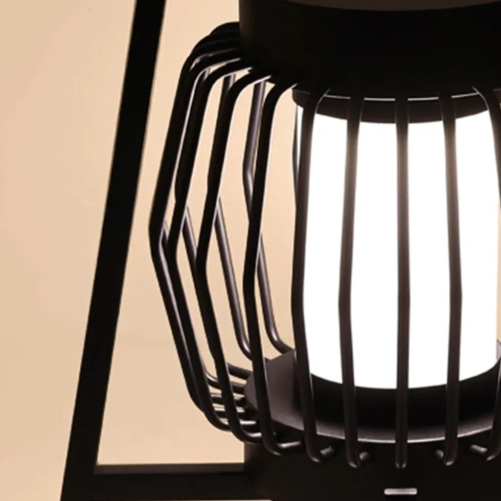 Lantern Black Solar Outdoor Floor lamps