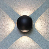 outdoor globe wall light black