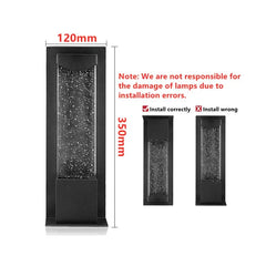 Aplique LED Exterior con Sensor de Movimiento y Vidrio