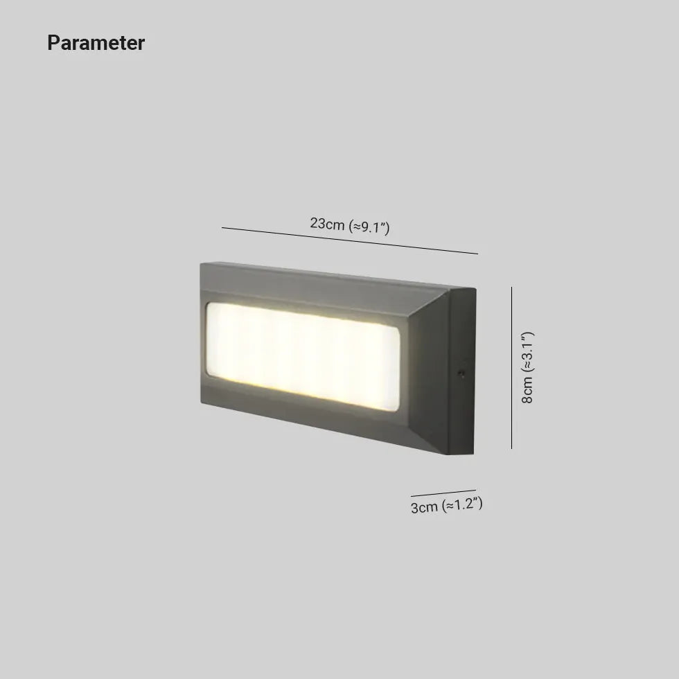 Led aplique para escaleras exteriores montaje superficial