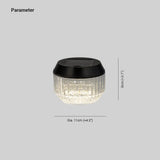 Lámpara solar de exterior LED negra moderna para camping