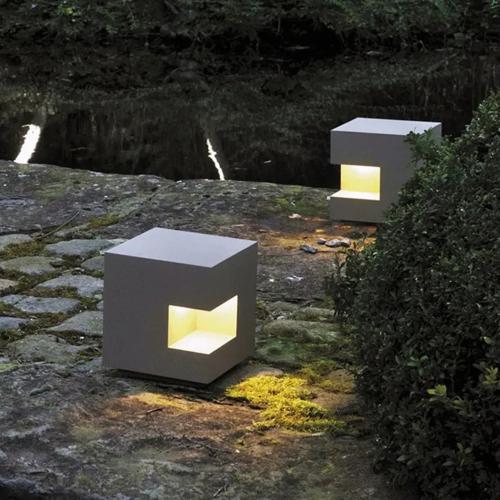 Cube Flush Led Outdoor Floor Lamps