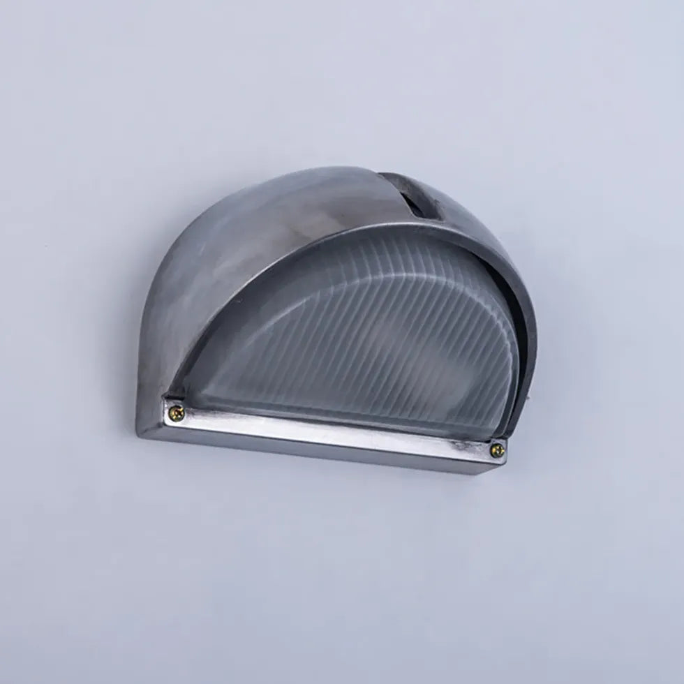 Luces led de pared exterior estilo industrial plateado