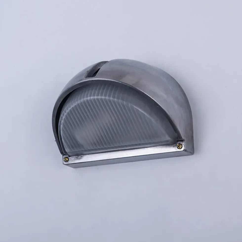 Luces led de pared exterior estilo industrial plateado