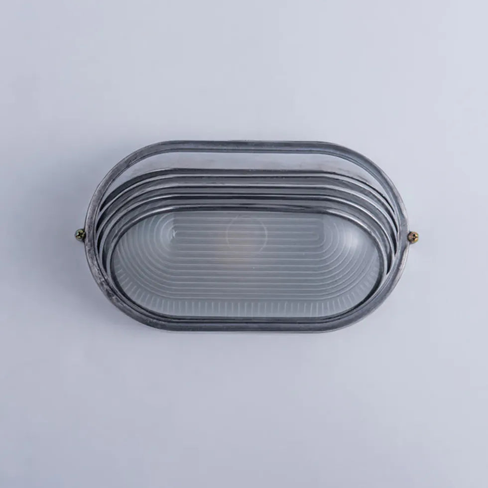 Luces led de pared exterior estilo industrial plateado