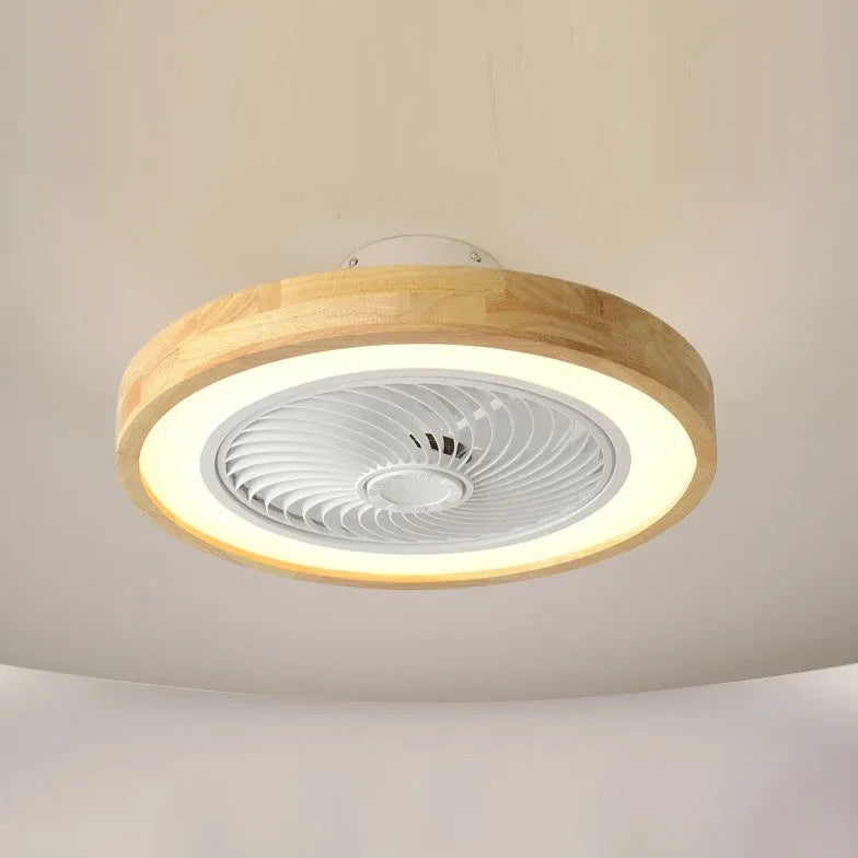 Mute Modern Wooden Ceiling Fan with Light