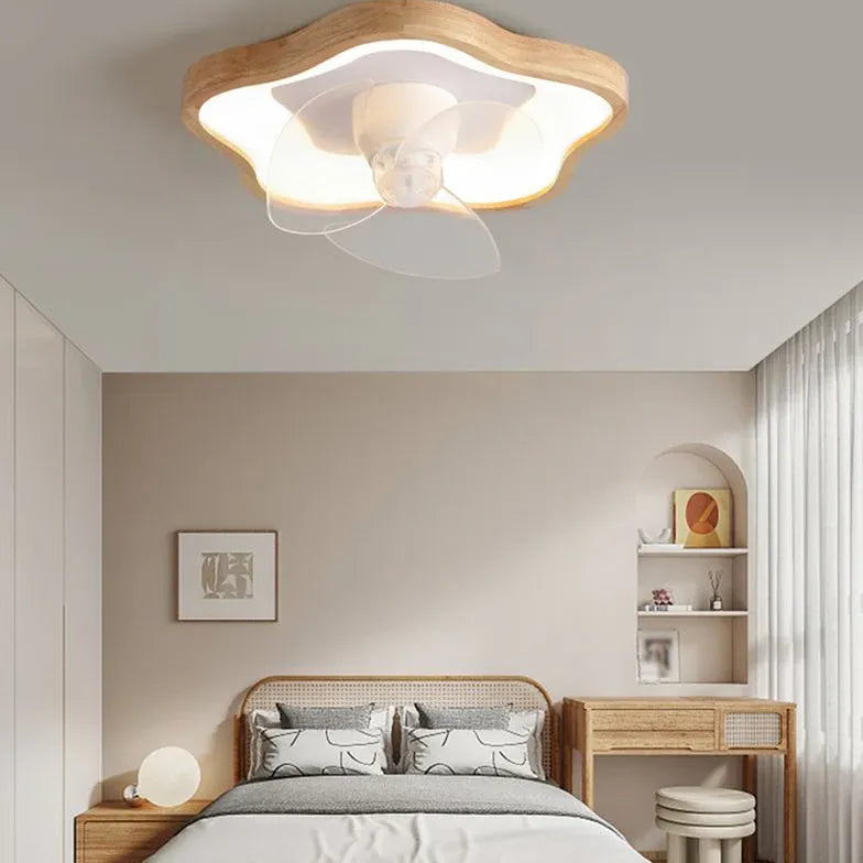 Hidden Bedroom Modern Ceiling Fan with Light