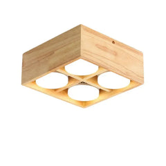 Focos empotrados de madera para techo