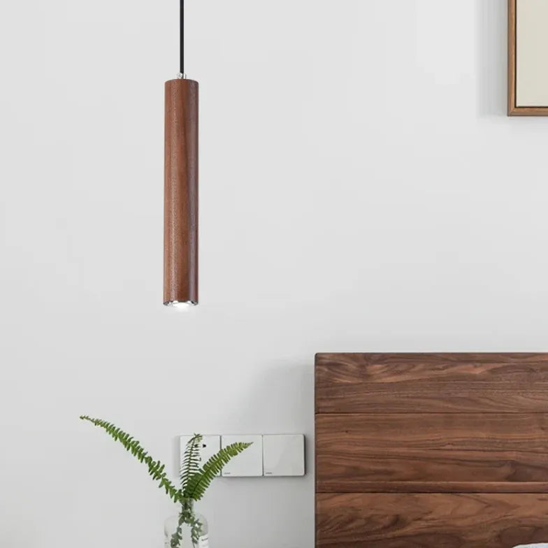 Suspended Downlighting Kitchen Wooden Pendant Light