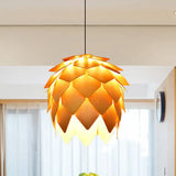 Pinecone-Shaped Warm-Toned Pendant Light for Living Room