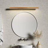 Minimalist Linear Wooden Led Mirror Lights