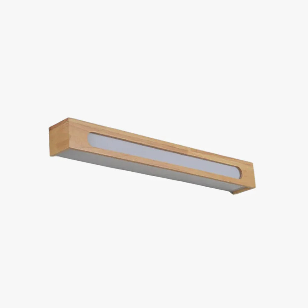 Geometry Brown Wooden Led Wall Lights