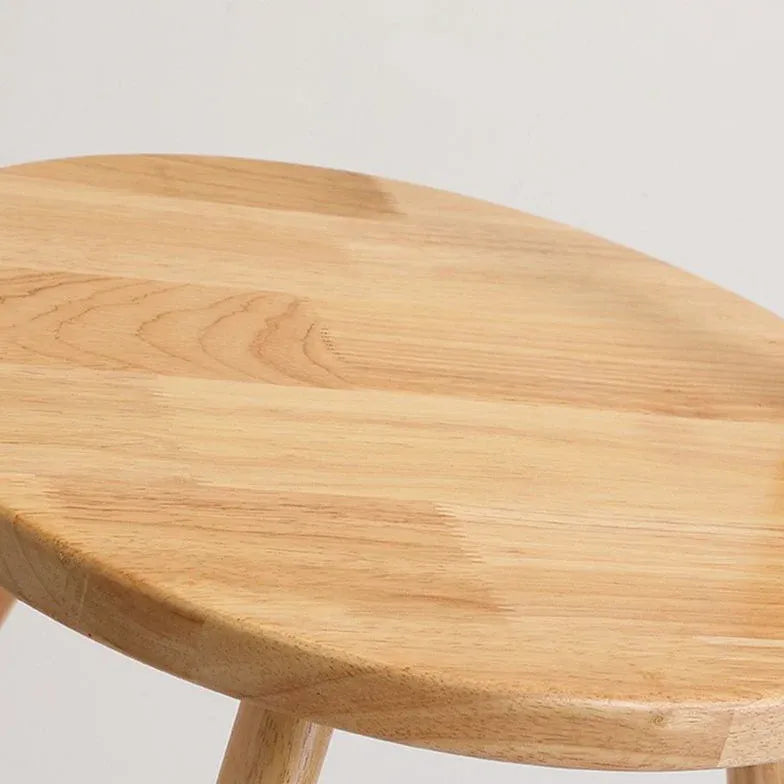 Lámpara de pie con trípode de madera maciza para mesa de té 