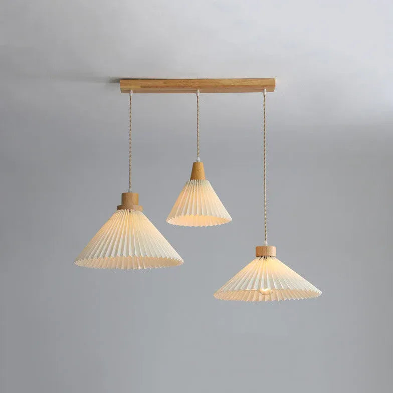 Umbrella Fold Kitchen Wooden Pendant Light