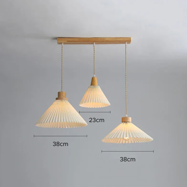 Umbrella Fold Kitchen Wooden Pendant Light