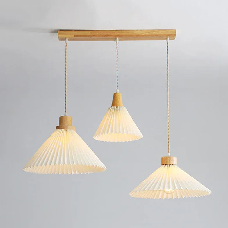 Umbrella Fold Kitchen Wooden Pendant Light