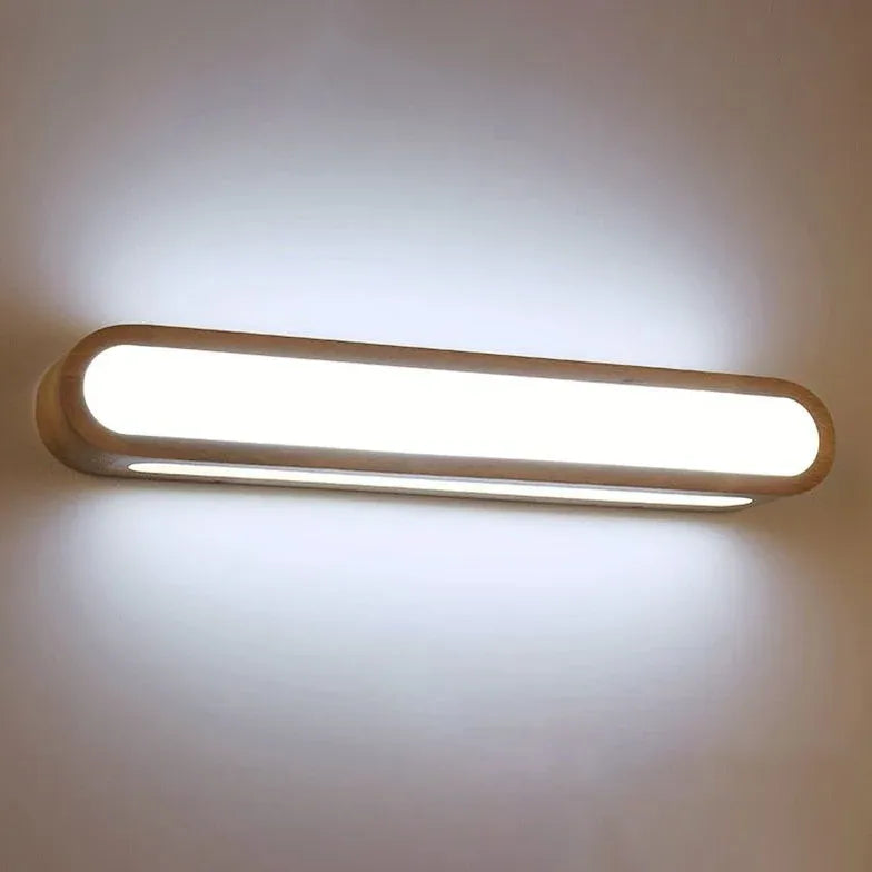 Luces LED para espejo de madera con tiras largas 