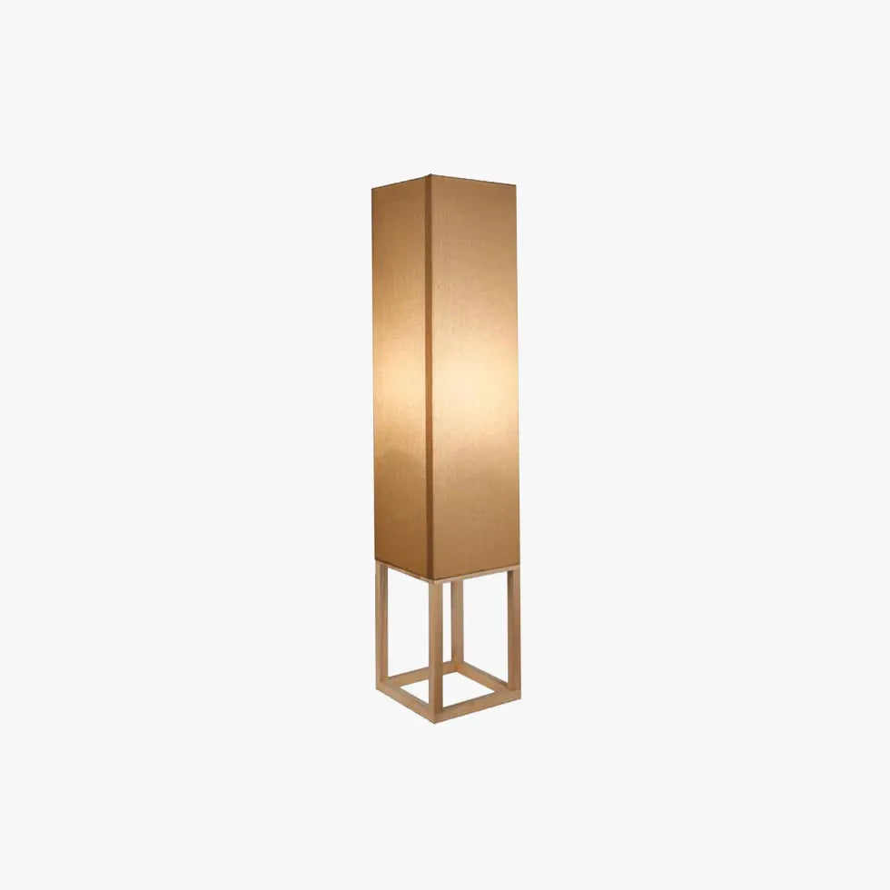 Rectangular Fabric Modern Floor Lamp