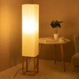 Rectangular Fabric Modern Floor Lamp