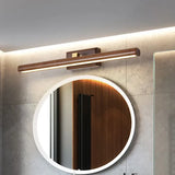 Natural Wooden Long Strip Bathroom Wall Lights