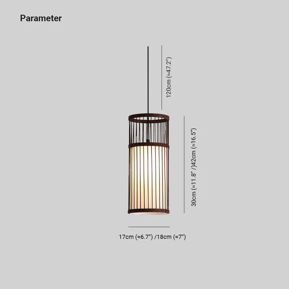 Luz colgante de comedor de ratán de madera hueca de madera