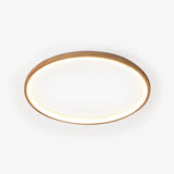 Lámpara de techo circular nórdica LED de madera para dormitorio