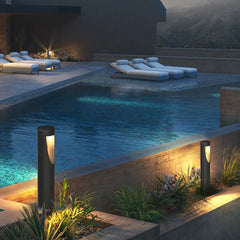 Lámpara LED Exterior Cilíndrica con Abertura para Jardín