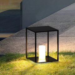 Luz de Poste Solar para Exteriores Metálica con Protección IP65