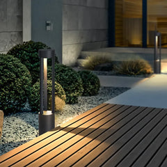 Poste de Luz Calle Negro con Iluminación LED y Protección IP65