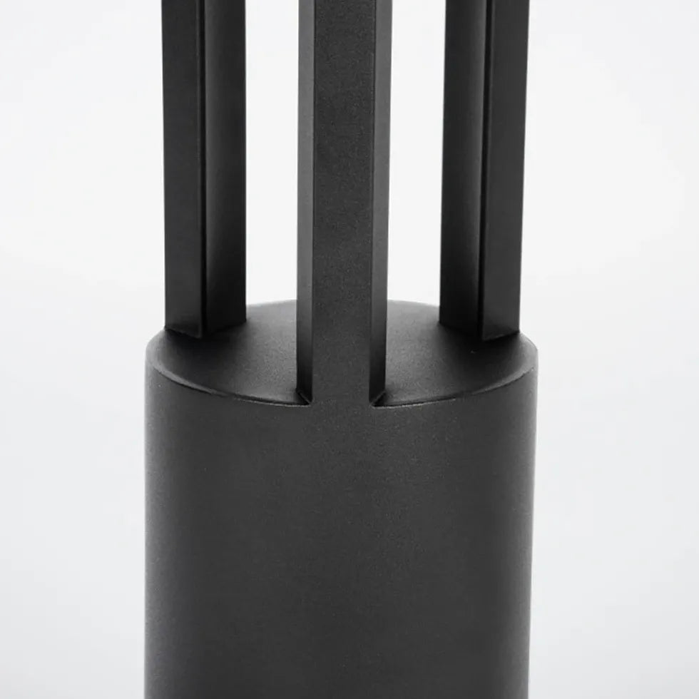 80CM Black Hollow Led Outdoor Bollard Lights