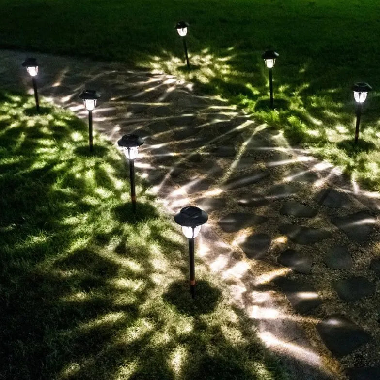 Luz solar de poste para césped fácil de instalar