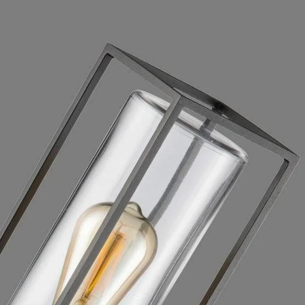 Cylindrical Glass Bulb Bollard Lights