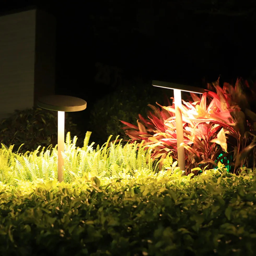 Adjustable Disc Solar Bollard Lights