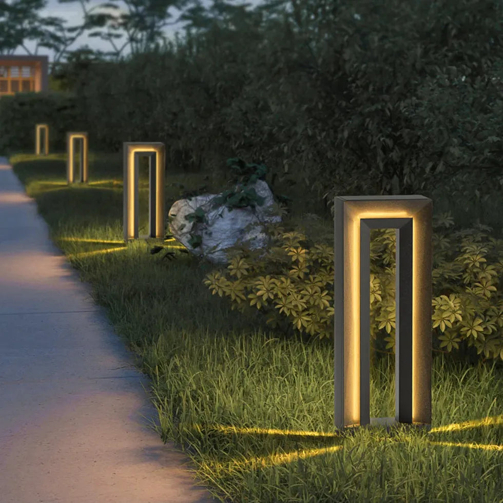 Rectangular Frame Led Bollard Lights