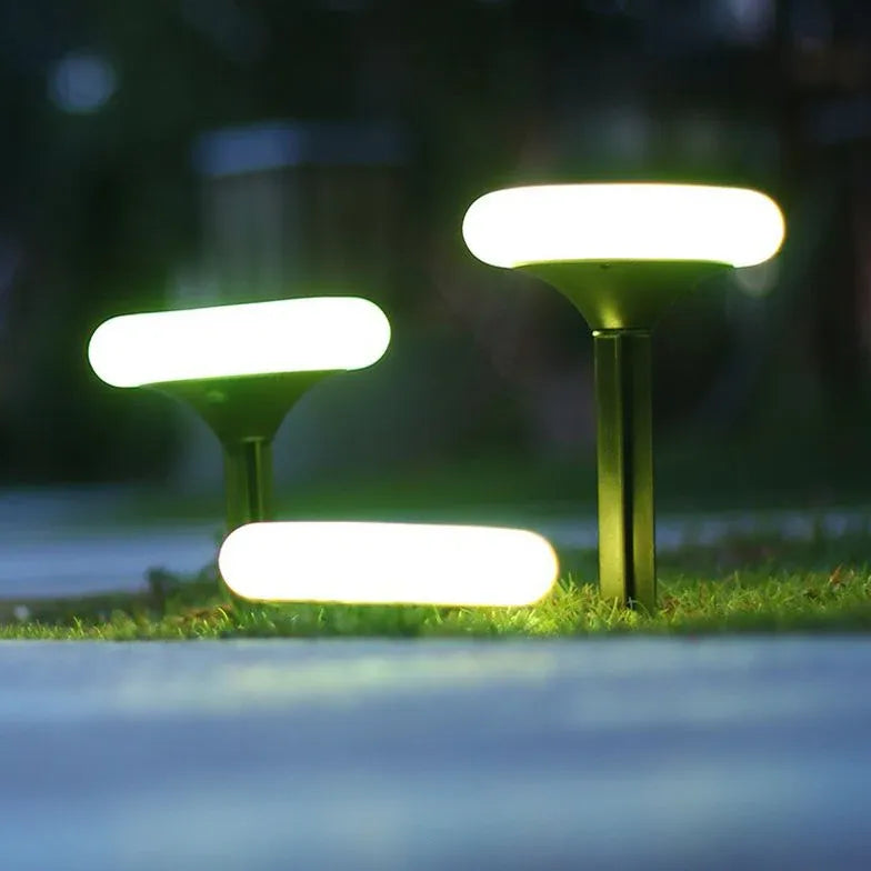 Luces solares para suelo de exterior con anillo blanco RGB 