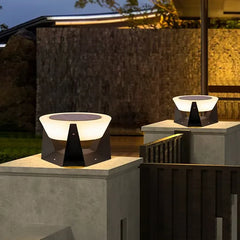 Farolas para jardín LED redonda decorativa impermeable para exteriores
