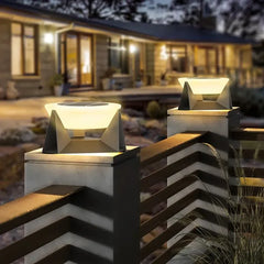 Farolas para jardín LED redonda decorativa impermeable para exteriores