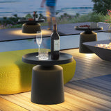 Lámpara de Pie para Terraza Exterior LED Solar IP65 Diseño Moderno Negra