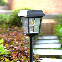 Farola Solar LED Exterior con Diseño de Linterna