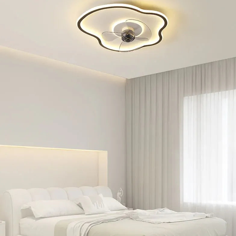 Ventilador plafón led diseño creativo para dormitorio